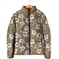 Kuvui Bula Fiji Padded Jacket Fijian Tapa Seamless Hibiscus - Polynesian Pride