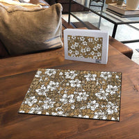 Kuvui Bula Fiji Puzzle Fijian Tapa Seamless Hibiscus - Polynesian Pride