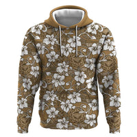 Kuvui Bula Fiji Zip Hoodie Fijian Tapa Seamless Hibiscus - Polynesian Pride