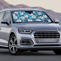 Karakarawa Bula Fiji Auto Sun Shade Fijian Tapa Seamless Hibiscus - Polynesian Pride