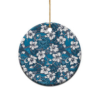 Karakarawa Bula Fiji Ceramic Ornament Fijian Tapa Seamless Hibiscus - Polynesian Pride