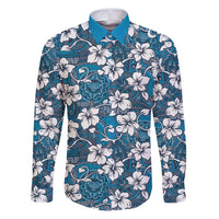 Karakarawa Bula Fiji Family Matching Puletasi and Hawaiian Shirt Fijian Tapa Seamless Hibiscus - Polynesian Pride