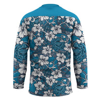 Karakarawa Bula Fiji Hockey Jersey Fijian Tapa Seamless Hibiscus - Polynesian Pride