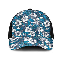 Karakarawa Bula Fiji Mesh Trucker Cap Fijian Tapa Seamless Hibiscus - Polynesian Pride