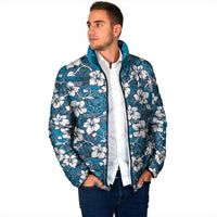 Karakarawa Bula Fiji Padded Jacket Fijian Tapa Seamless Hibiscus - Polynesian Pride