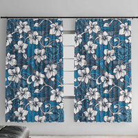Karakarawa Bula Fiji Window Curtain Fijian Tapa Seamless Hibiscus - Polynesian Pride