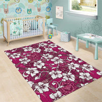 Piqi Bula Fiji Area Rug Fijian Tapa Seamless Hibiscus - Polynesian Pride