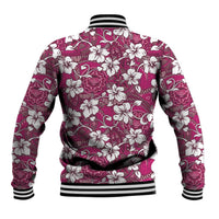 Piqi Bula Fiji Baseball Jacket Fijian Tapa Seamless Hibiscus - Polynesian Pride