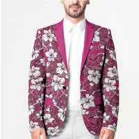 Piqi Bula Fiji Blazer Fijian Tapa Seamless Hibiscus - Polynesian Pride