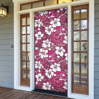 Piqi Bula Fiji Door Cover Fijian Tapa Seamless Hibiscus - Polynesian Pride