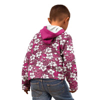 Piqi Bula Fiji Kid Hoodie Fijian Tapa Seamless Hibiscus LT14 - Polynesian Pride