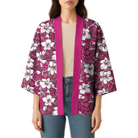 Piqi Bula Fiji Kimono Fijian Tapa Seamless Hibiscus - Polynesian Pride