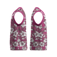 Piqi Bula Fiji Christmas Knitted V-Neck Vest Fijian Tapa Seamless Hibiscus - Polynesian Pride