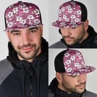 Piqi Bula Fiji Mesh Trucker Cap Fijian Tapa Seamless Hibiscus - Polynesian Pride
