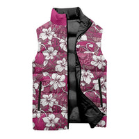 Piqi Bula Fiji Sleeveless Puffer Jacket Fijian Tapa Seamless Hibiscus - Polynesian Pride