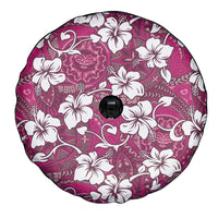 Piqi Bula Fiji Spare Tire Cover Fijian Tapa Seamless Hibiscus - Polynesian Pride