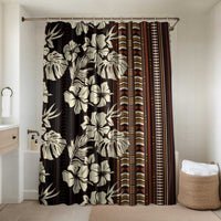 Bula Fiji Masi Bathroom Set Tapa Tropical Hibiscus Half Stylized - Polynesian Pride
