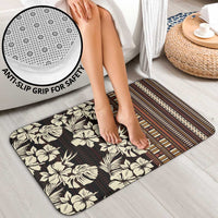 Bula Fiji Masi Bathroom Set Tapa Tropical Hibiscus Half Stylized - Polynesian Pride