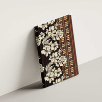 Bula Fiji Masi Canvas Wall Art Tapa Tropical Hibiscus Half Stylized - Polynesian Pride