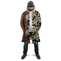 Bula Fiji Masi Cloak Tapa Tropical Hibiscus Half Stylized - Polynesian Pride