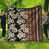 Bula Fiji Masi Quilt Tapa Tropical Hibiscus Half Stylized - Polynesian Pride