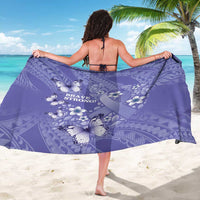 Polynesia Stomach Cancer Awareness Sarong Periwinkle Ribbon Brave Strong!