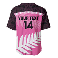 Custom New Zealand Aotearoa Cricket Baseball Jersey Go White Silver Fern LT14 - Polynesian Pride