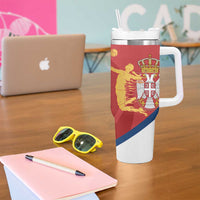 Custom Serbia Volleyball Tumbler With Handle 2025 Go Champions