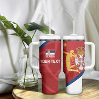 Custom Serbia Volleyball Tumbler With Handle 2025 Go Champions
