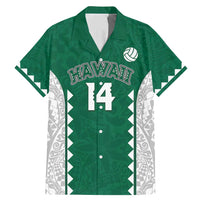 Custom Hawaii Volleyball Family Matching Mermaid Dress and Hawaiian Shirt Hawaiian Kakau Pattern