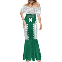 Custom Hawaii Volleyball Mermaid Dress Hawaiian Kakau Pattern