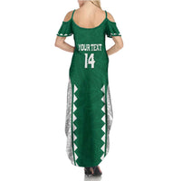 Custom Hawaii Volleyball Summer Maxi Dress Hawaiian Kakau Pattern