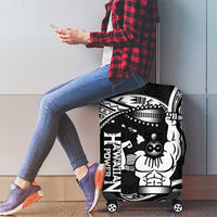 Black Hawaii Ikaika Warrior Luggage Cover Hawaiian Power