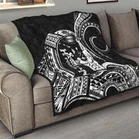 Black Hawaii Ikaika Warrior Quilt Hawaiian Power