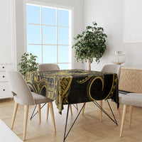 Gold Hawaii Ikaika Warrior Tablecloth Hawaiian Power