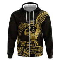 Gold Hawaii Ikaika Warrior Zip Hoodie Hawaiian Power