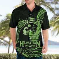 Green Hawaii Ikaika Warrior Hawaiian Shirt Hawaiian Power