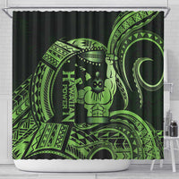 Green Hawaii Ikaika Warrior Shower Curtain Hawaiian Power