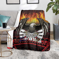 Fautasi Race Day American Samoa Blanket Bald Eagle Polynesian Tattoo
