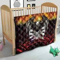 Fautasi Race Day American Samoa Quilt Bald Eagle Polynesian Tattoo