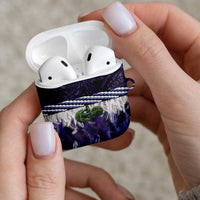 Purple Traditional Cloak Aotearoa AirPods Case Maori Paua Shell Korowai Pattern LT14 - Polynesian Pride