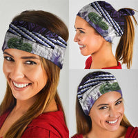 Purple Traditional Cloak Aotearoa Neck Gaiter Maori Paua Shell Korowai Pattern - Polynesian Pride