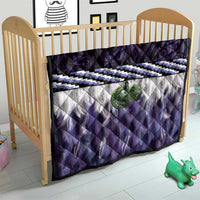 Purple Traditional Cloak Aotearoa Quilt Maori Paua Shell Korowai Pattern