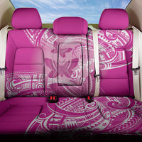 Polynesia Breast Cancer Awareness Back Car Seat Cover Think Pink Ribbon Polynesian Butterflies
