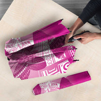 Polynesia Breast Cancer Awareness Umbrella Think Pink Ribbon Polynesian Butterflies