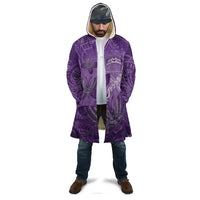 Personalised Polynesia Lupus Awareness Month Cloak Warrior Purple Ribbon Polynesian Butterflies LT14 - Polynesian Pride