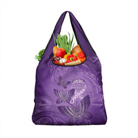 Polynesia Lupus Awareness Month Grocery Bag Warrior Purple Ribbon Polynesian Butterflies LT14 1-pack One Size Purple - Polynesian Pride