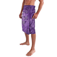 Personalised Polynesia Lupus Awareness Month Lavalava Warrior Purple Ribbon Polynesian Butterflies LT14 - Polynesian Pride