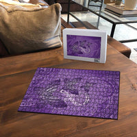 Polynesia Lupus Awareness Month Puzzle Warrior Purple Ribbon Polynesian Butterflies