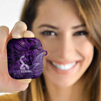 Lupus Awareness Month New Zealand AirPods Case Be Strong Warrior Maori Silver Fern LT14 - Polynesian Pride